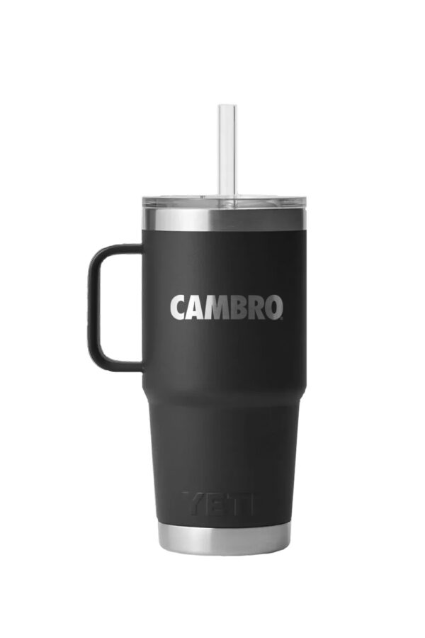 25oz YETI Rambler w/Straw Lid